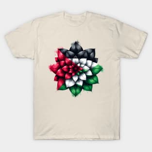 Palestinian Floral Flag T-Shirt